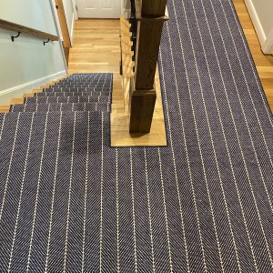 Couristan - Canterbury - Navy - Custom Stair and Hall Runner