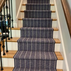 Couristan - Canterbury - Navy - Custom Stair and Hall Runner