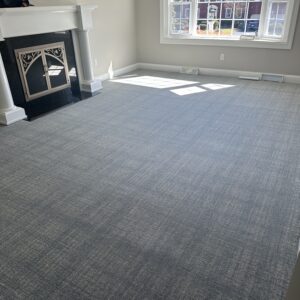 Cushing wool tone living room rug